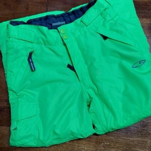 Boy's Neon Green Ski Winter Champion Pants Size XS